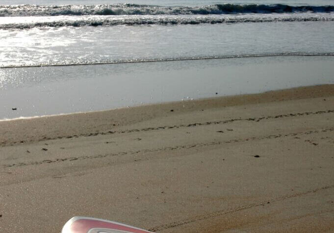 surfboard on beach